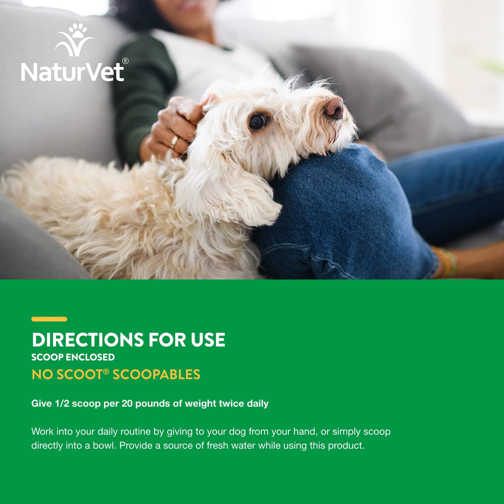 NaturVet Scoopables No Scoot beet pulp ingredient supports healthy stool and digestion