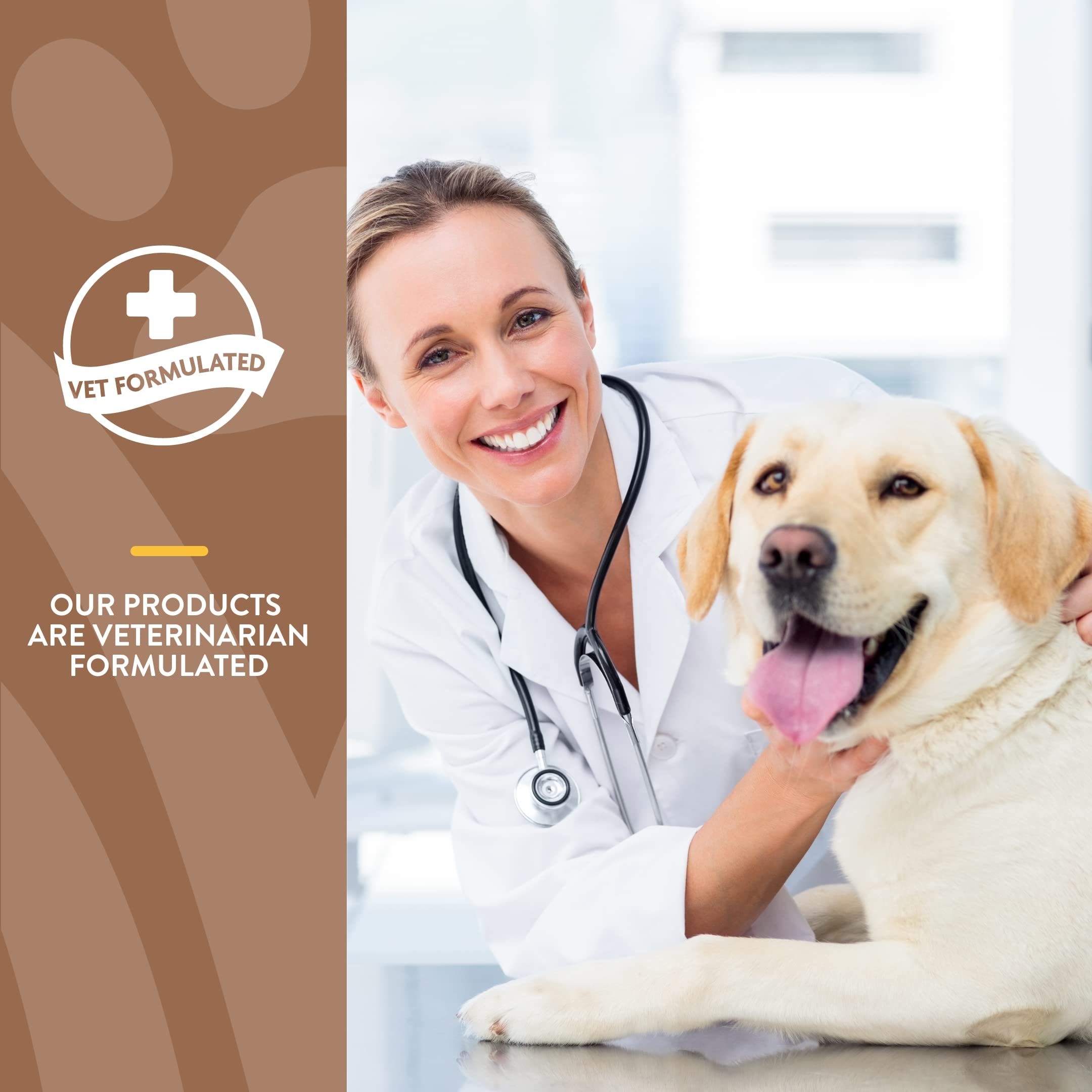 NaturVet Scoopables skin-coat image shows nourished fur sheen.