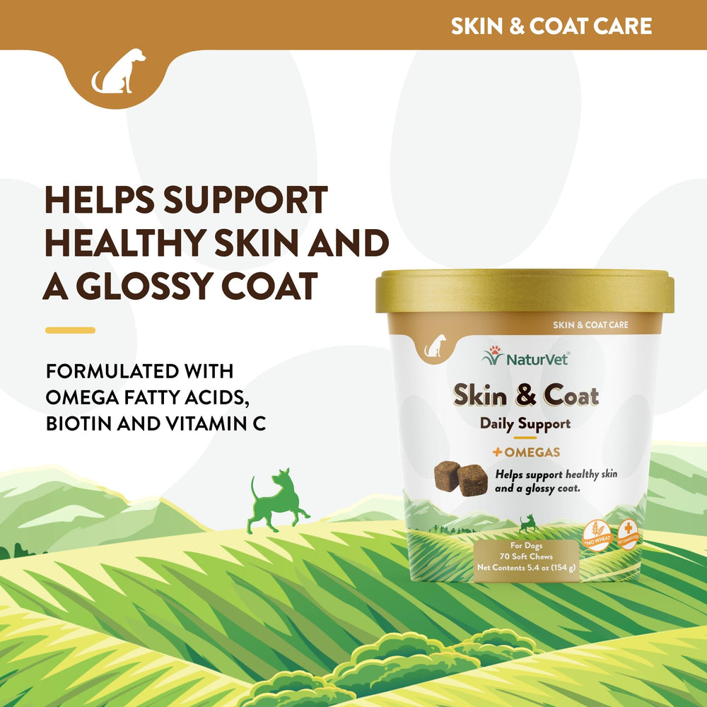 NaturVet Skin Coat Plus Breath Aid chewy texture closeup for palatability