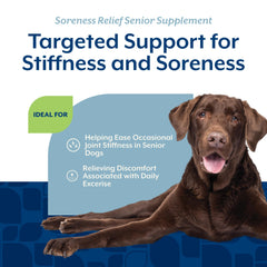 NaturVet Soreness Relief time-release chew demonstrates gradual ingredient absorption.