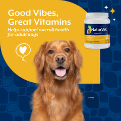 NaturVet Vita Pet Breath Aid dog with tablet during daily routine
