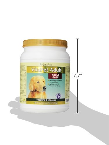 NaturVet Vita Pet Breath Aid packaging highlights essential nutrients for dogs