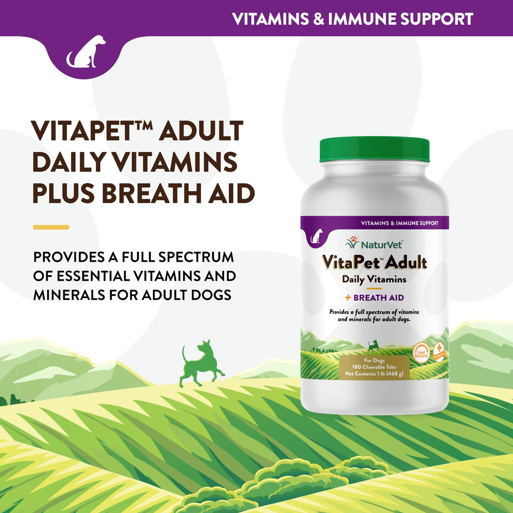 NaturVet VitaPet breath aid chews highlight parsley for fresher breath