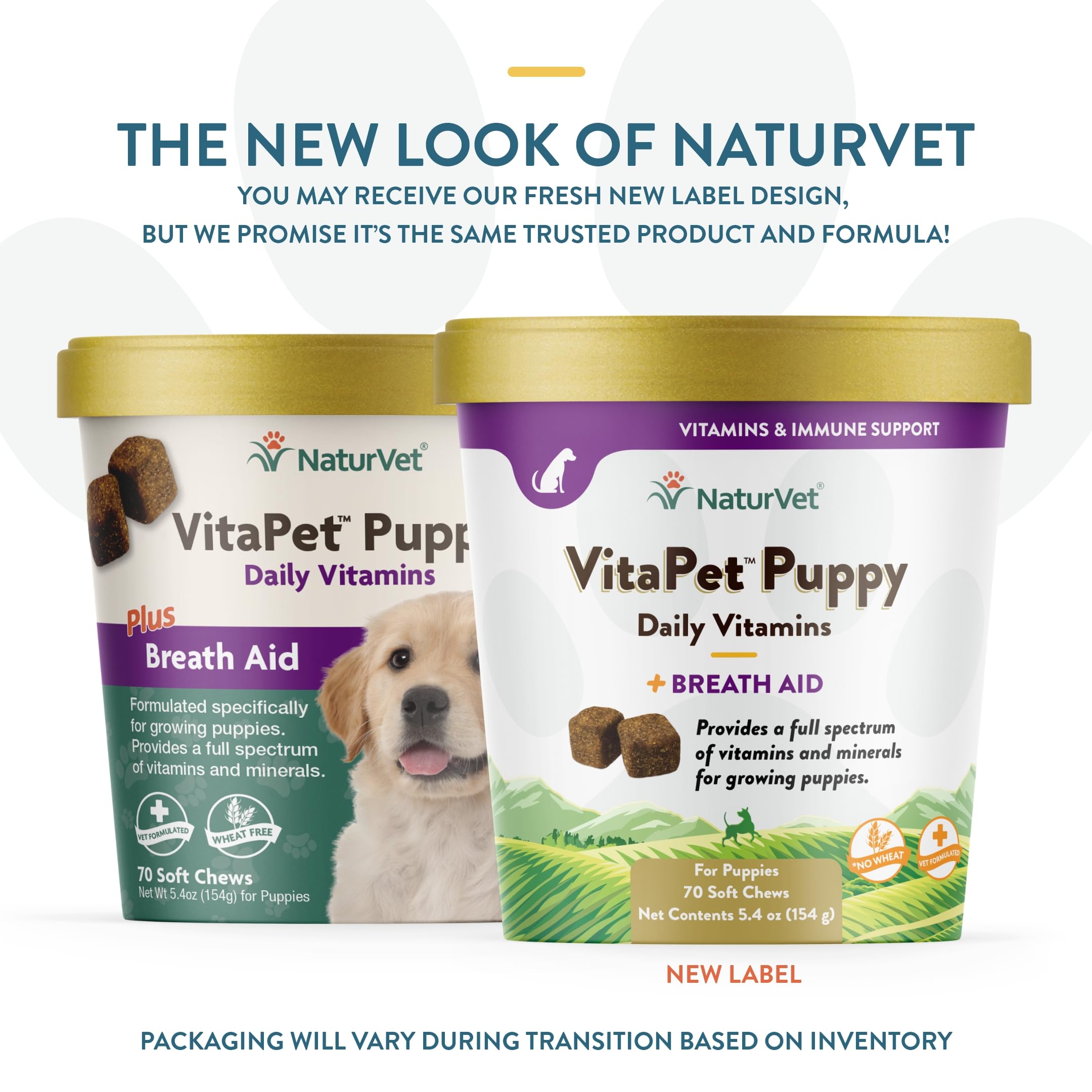 NaturVet VitaPet chews closeup showing soft chews for omega-rich coat care