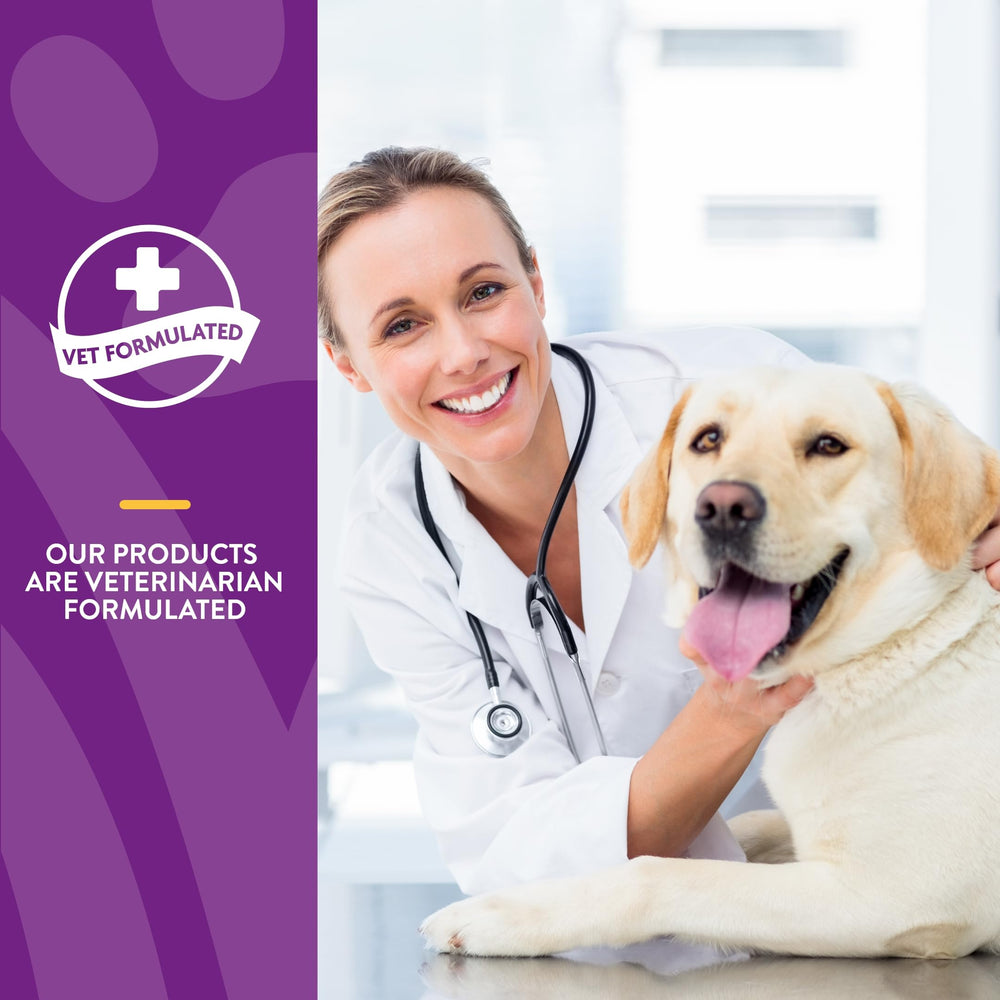 NaturVet VitaPet Senior joint-support ingredients—glucosamine and minerals for mobility.