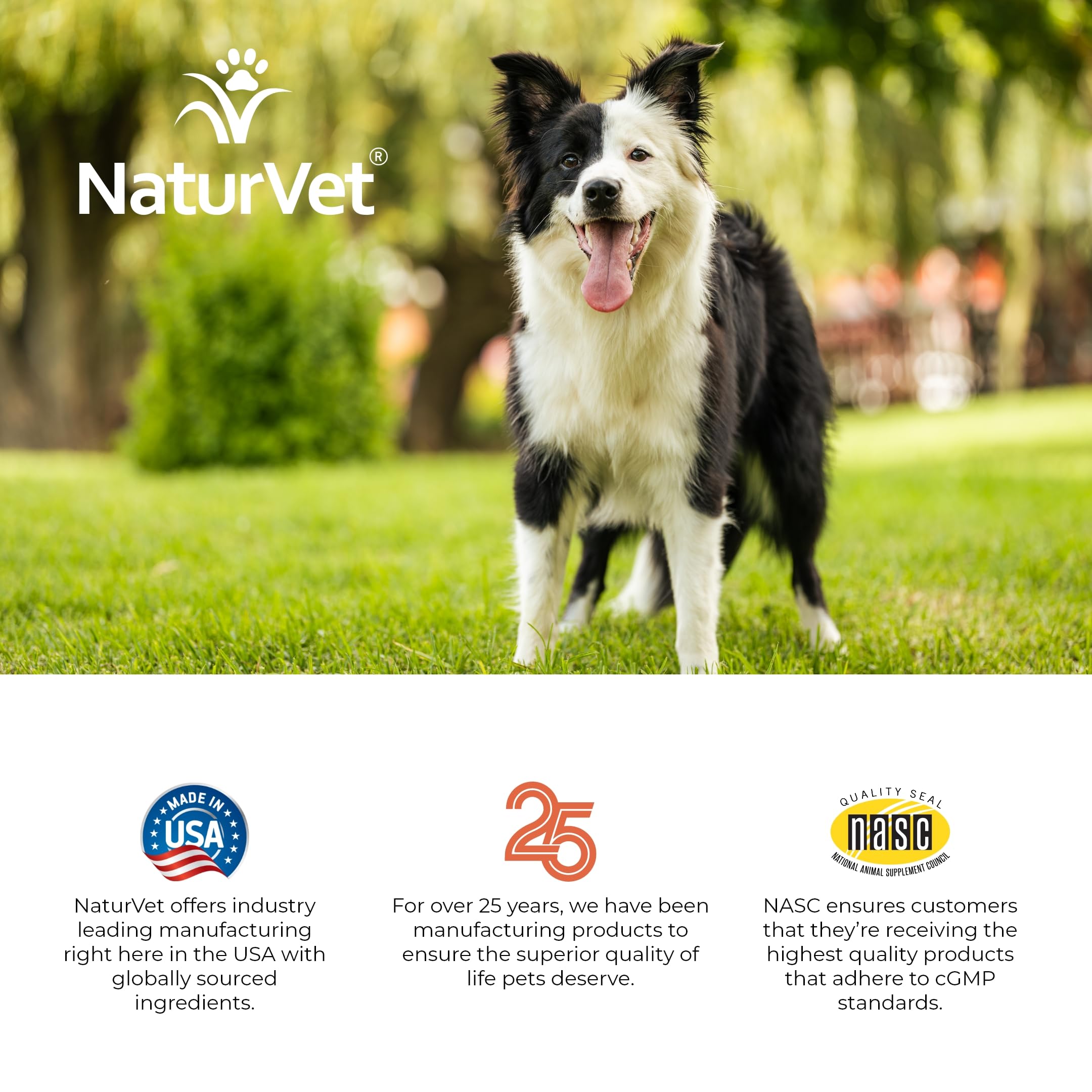 NaturVet VitaPet wheat-free formula packaging suitable for sensitive dogs