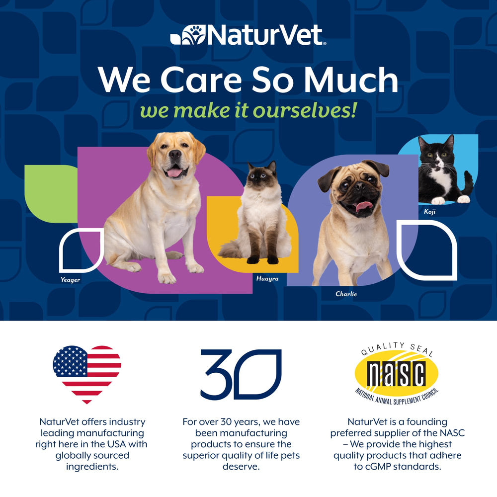 NaturVet wheat-free allergy supplement packaging highlights 120-count formula.
