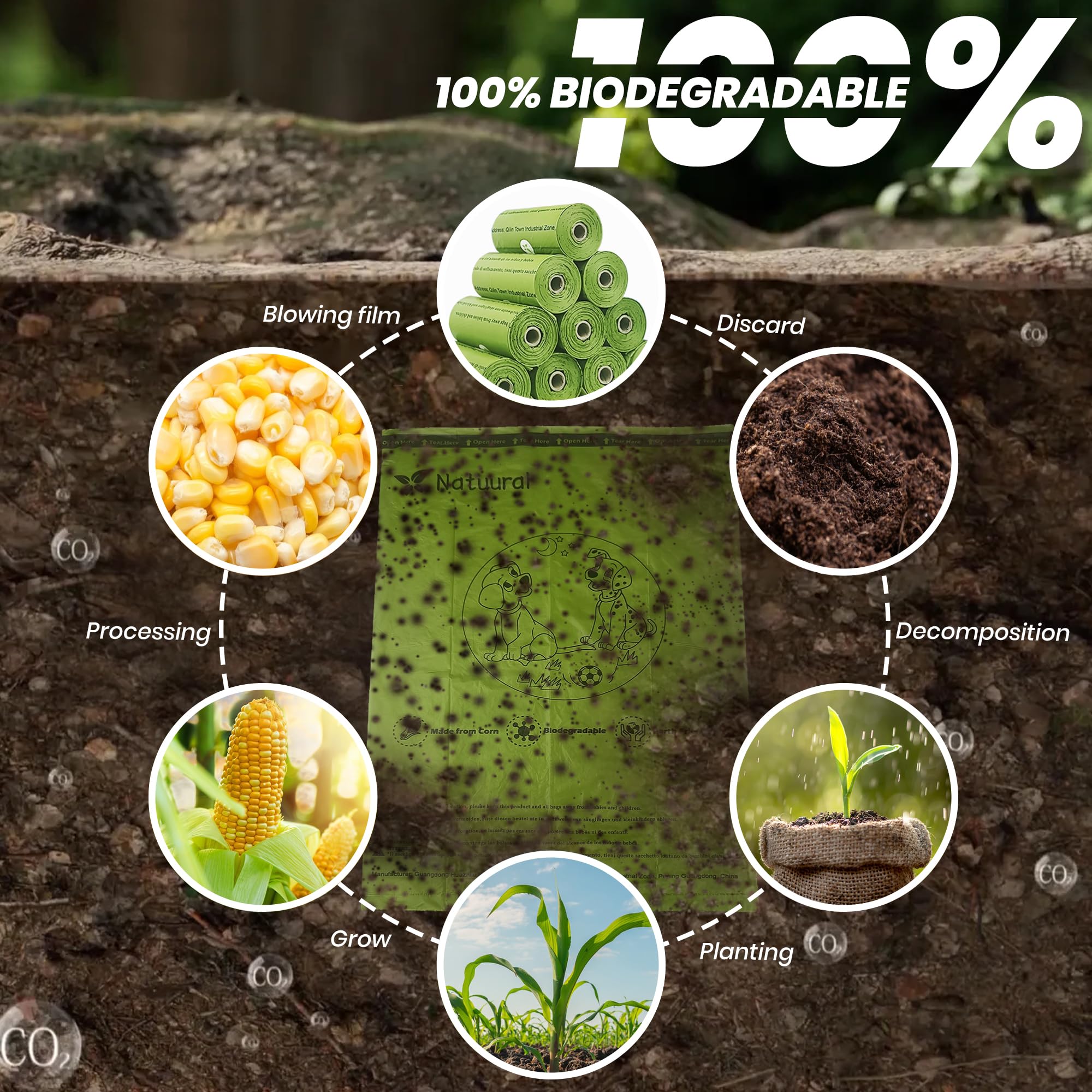 Natuural dispenser-compatible bags fit most standard dispensers for seamless transitions.