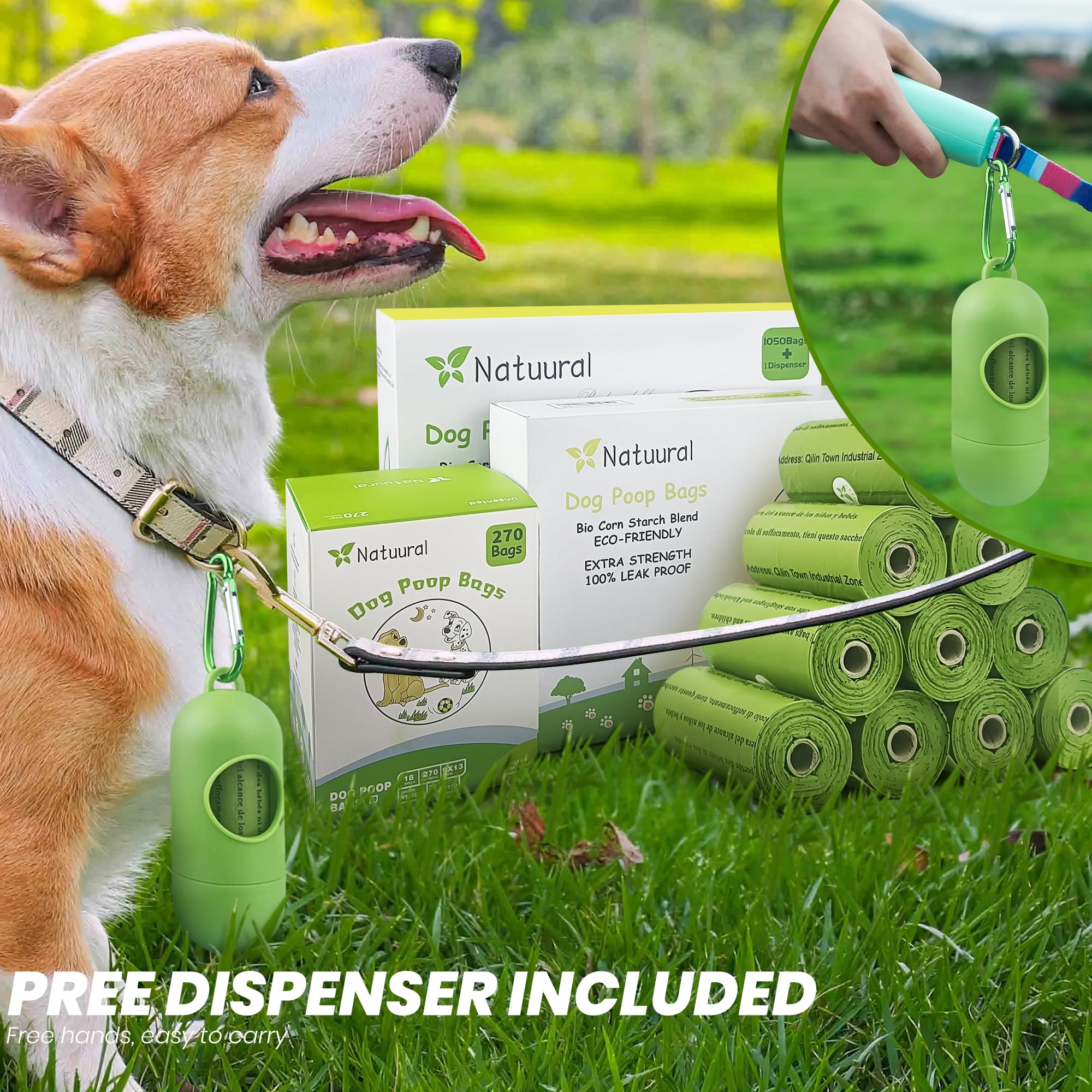 Natuural eco-friendly packaging reinforces sustainable choices for pet care.