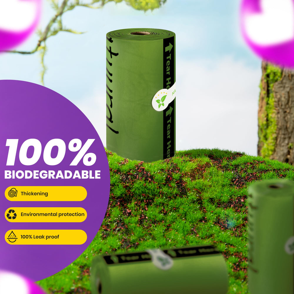 Natuural extra-thick bags shown in close-up for durability.