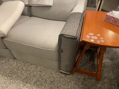 NATUYA Cat Scratch Furniture Couch Protector in all gray finish blends with decor while protecting upholstery.