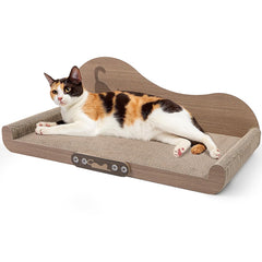 NATUYA cat-scratcher-cardboard-lounge-bed-24in offers spacious scratching and lounging.