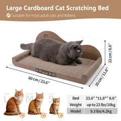 NATUYA dual-function cat furniture combines scratcher and cozy bed for space-saving comfort.