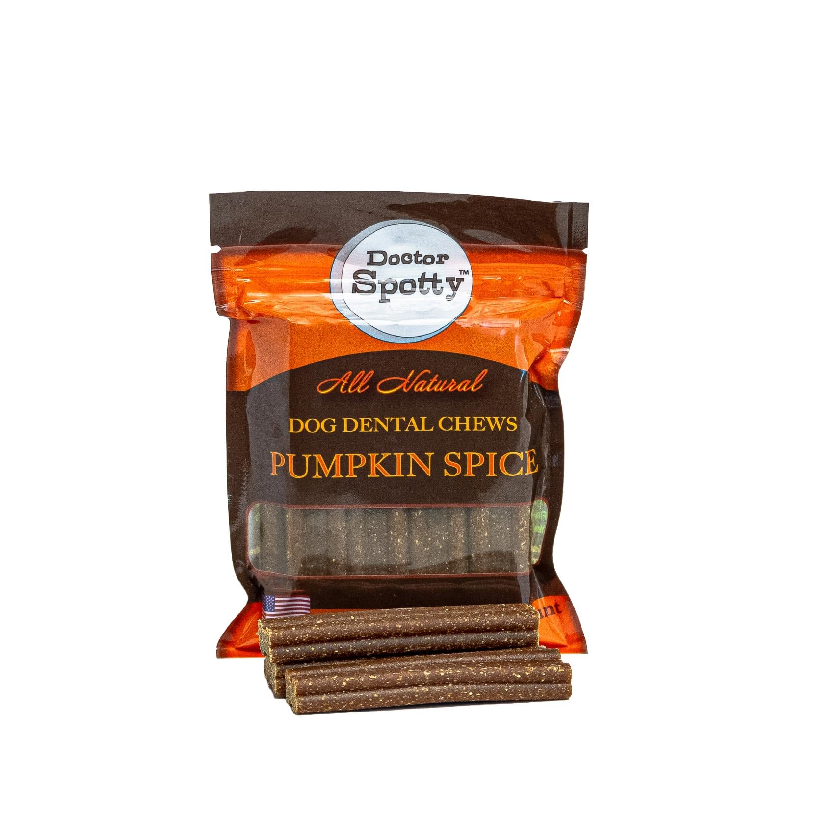 Naughty Spotty Peppermint Dental Chews provide a cool, refreshing note during playtime or training.