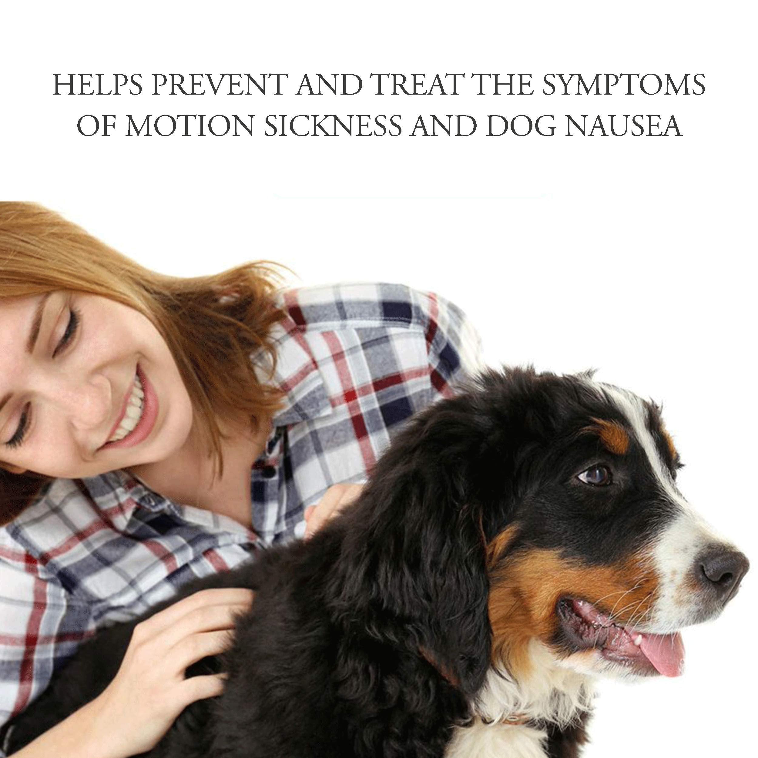 NausX disorientation relief dog pill aids calmer rides