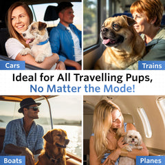 NausX small dog travel packaging emphasizes compact, portable relief