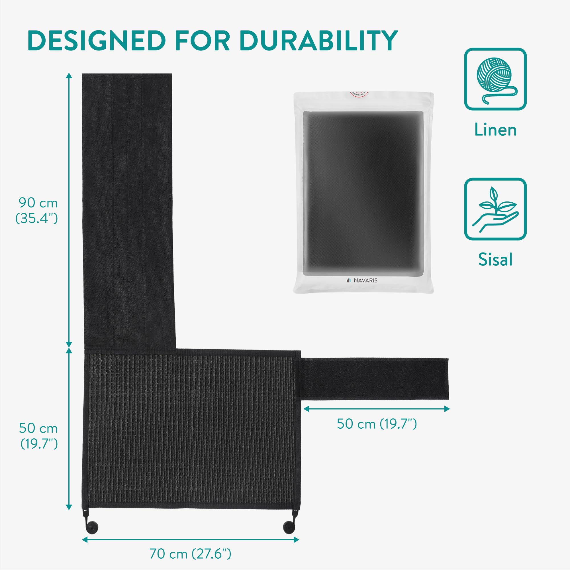 Navaris 50x70 cm scratch mat offers full sofa coverage for scratch sessions
