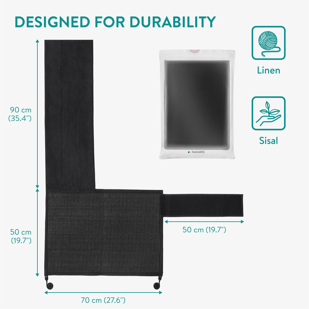 Navaris 50x70 cm scratch mat offers full sofa coverage for scratch sessions