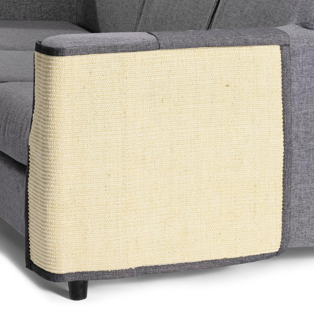 Navaris Cat Scratch Mat easy installation with hook-and-loop wrap keeps mat in place.