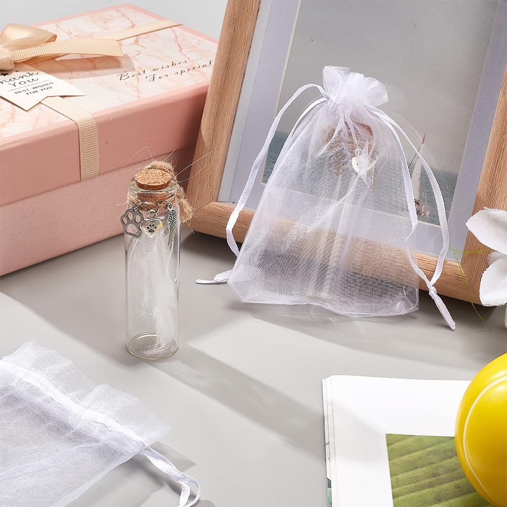 NBEADS glass keepsake bottle closeup highlights durable material and delicate design