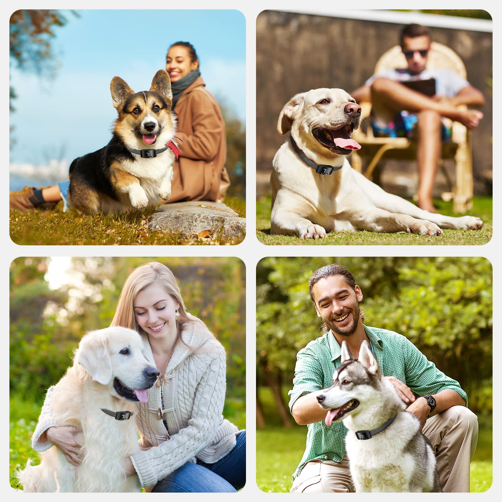 NBJU Bark Collar IP67 waterproof design for outdoor use