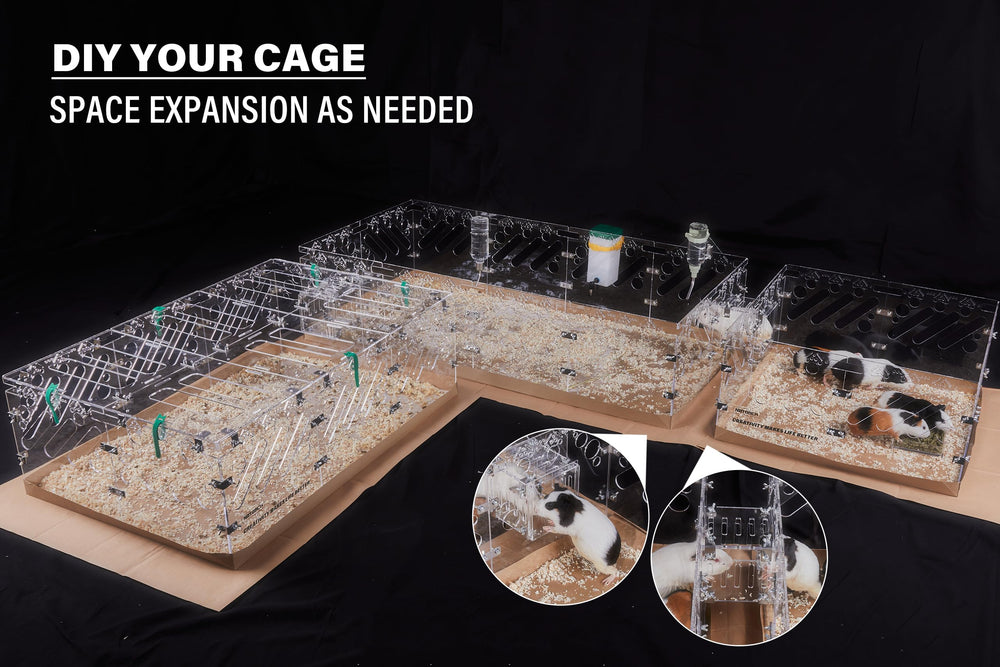 NbTorch DIY-ready panels invite water bottle, food bowl, and wheel customization.