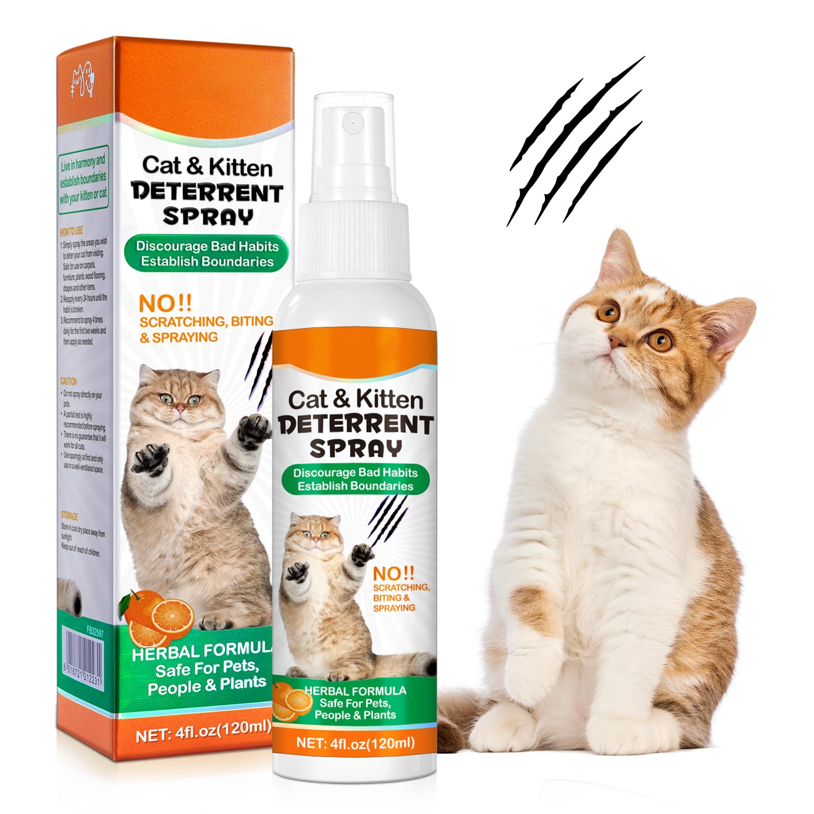 NBTREKTIE cat deterrent spray bottle for quick, mess-free application.