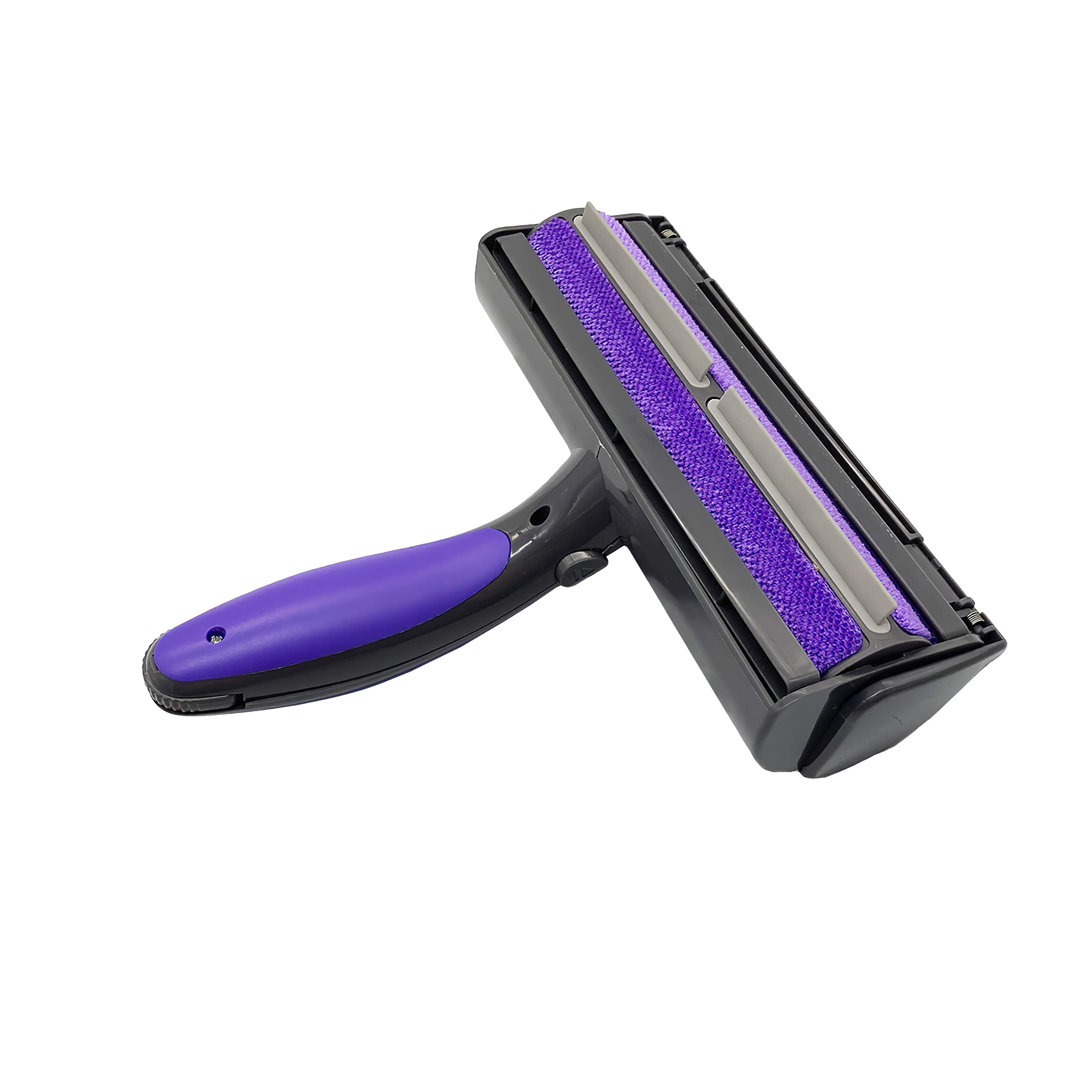 NC Furdaddy Roller dust receptacle keeps debris contained during cleanup
