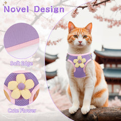 NCMAMA breathable mesh cat harness keeps cat comfortable during play