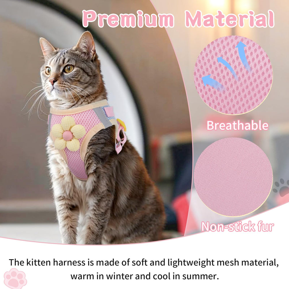 NCMAMA cat harness features reflective strip to boost visibility at night