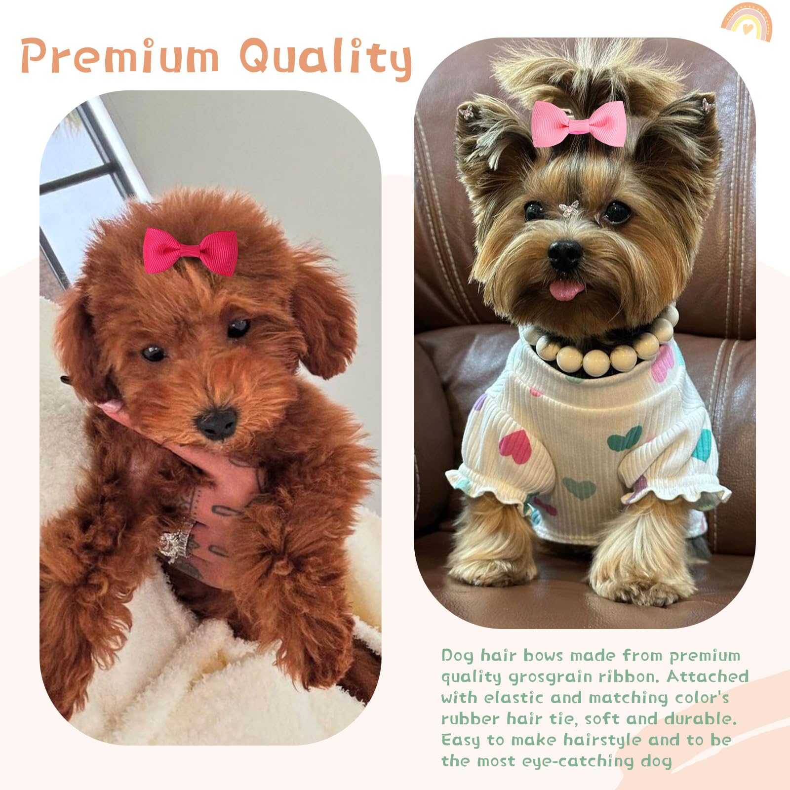 NCMAMA color variety with matching elastic bands for versatile styling