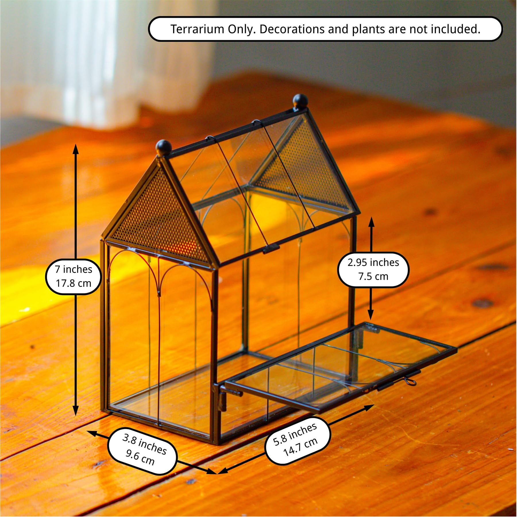 NCYP terrarium house shape adds stylish decor and habitat