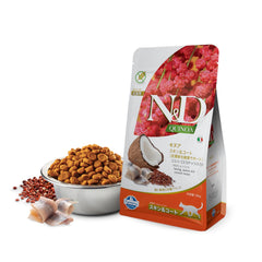 N&D Quinoa kibble closeup illustrates balanced amino acids and minerals for daily vitality