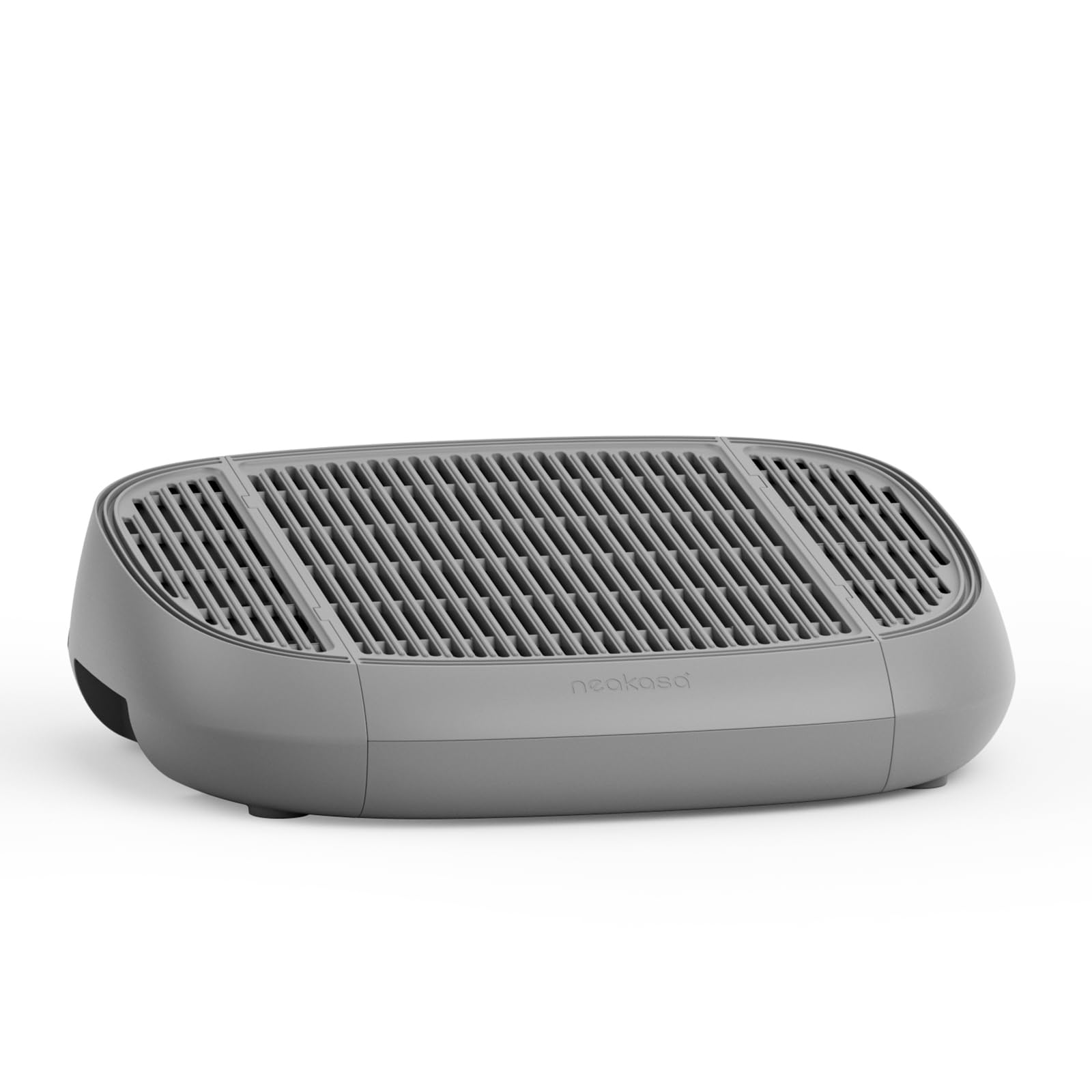 Neakasa cat pedal step stool with 0.5 cm grill for efficient litter capture.