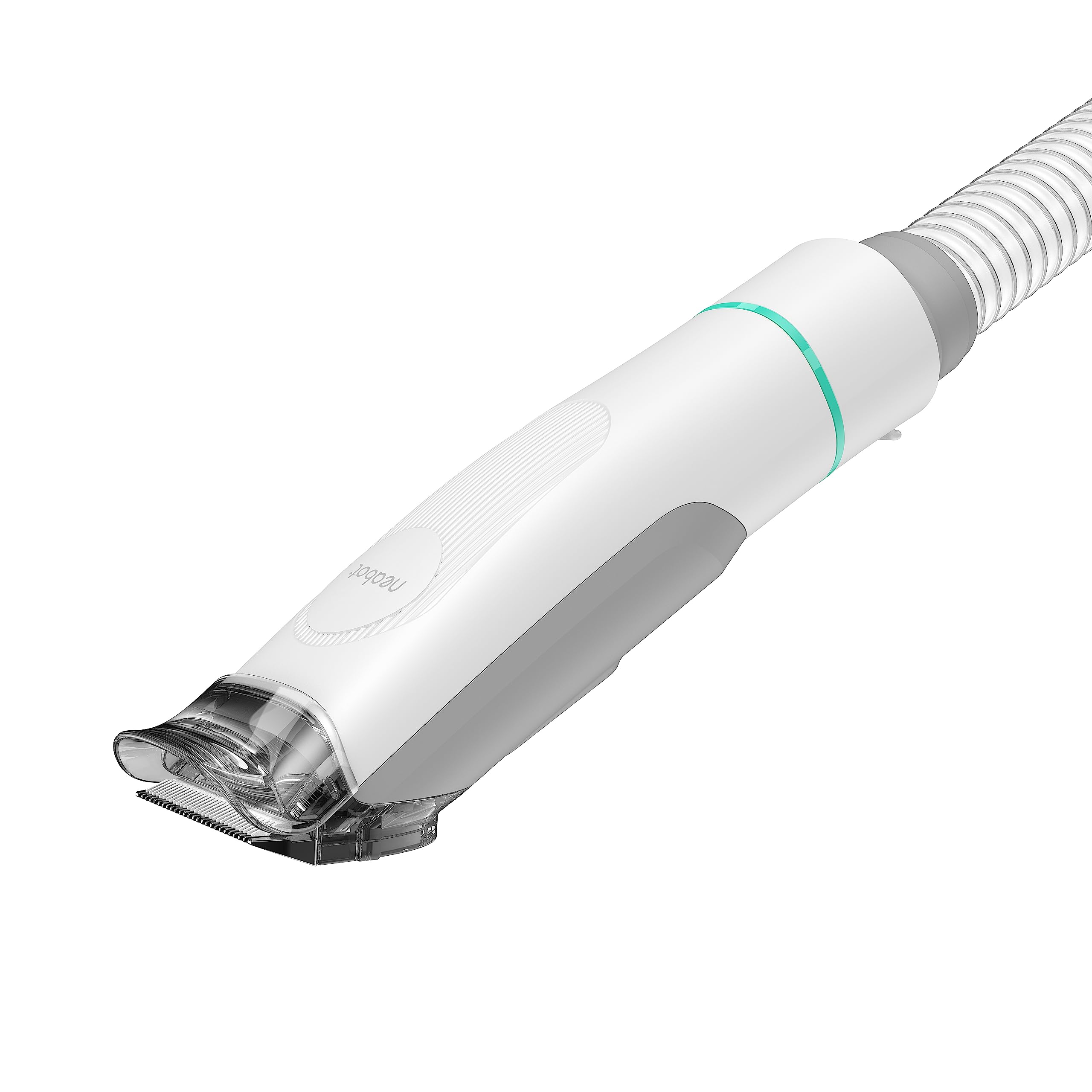 Neakasa Clipper Trimmer P1 Pro in use demonstrating mess-free grooming with integrated vacuum