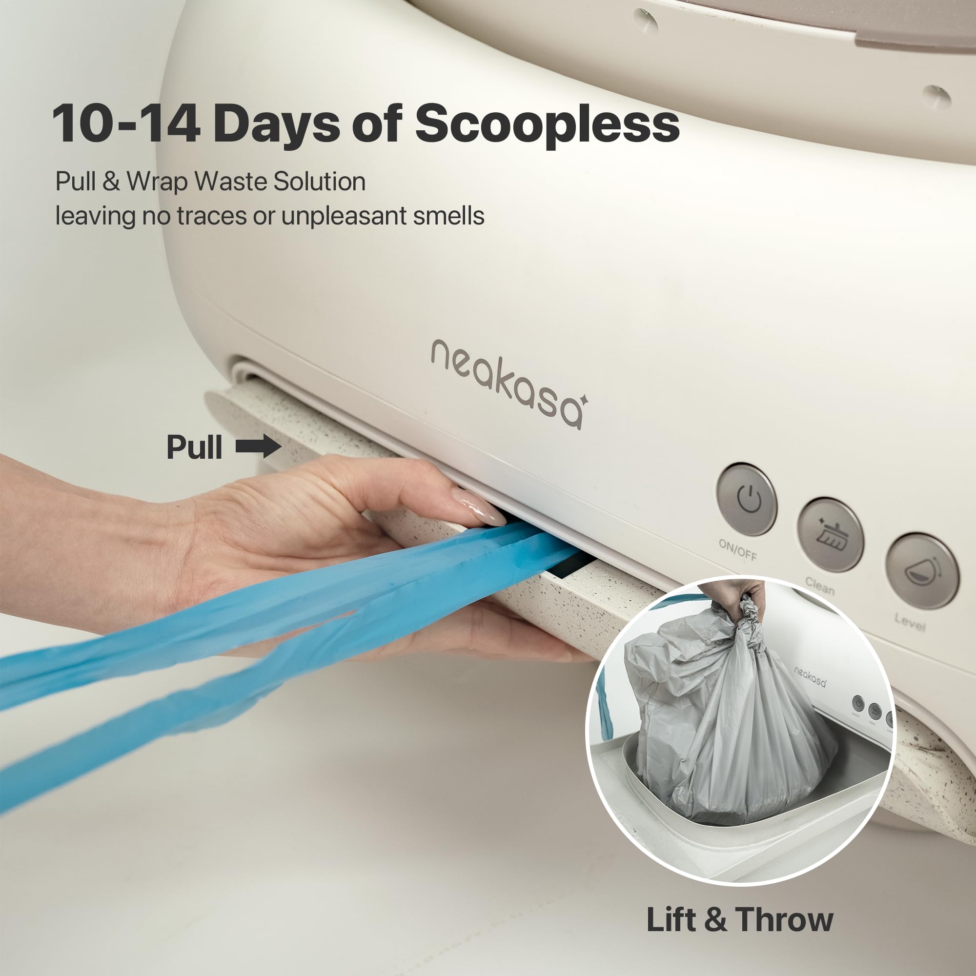 Neakasa M1 Lite infrared and weight sensors ensure safe operation during use.