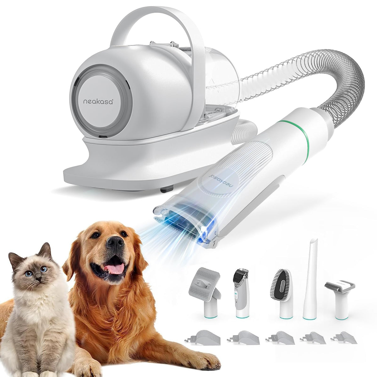 Neakasa P1 Pro all-in-one grooming kit enables professional home grooming with five tools.