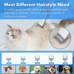Neakasa P2 Pro vacuum suction captures pet hair during grooming