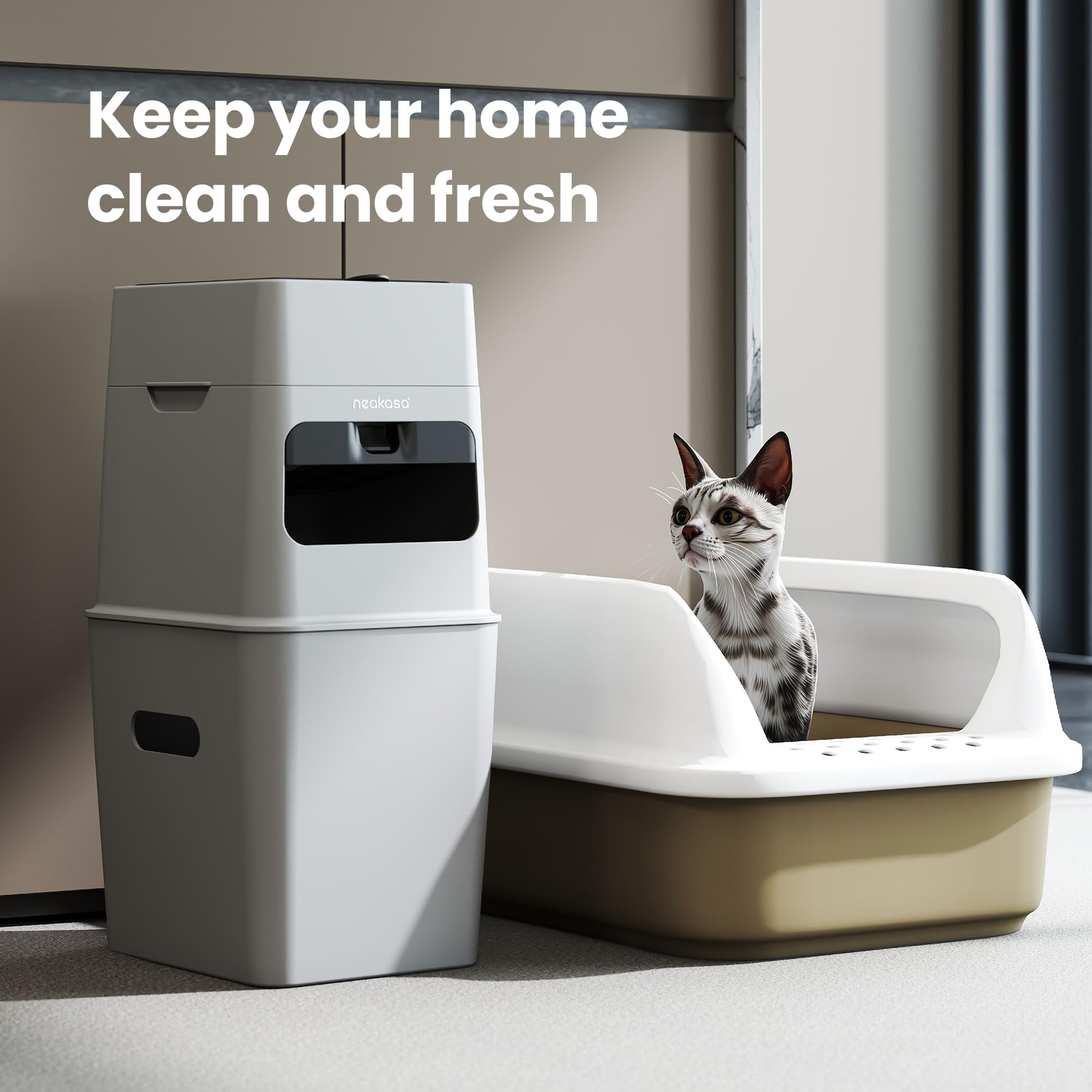 Neakasa PooGuard placement helps keep litter area tidy and convenient