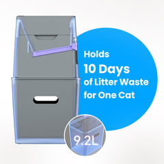 Neakasa PooGuard wide opening makes dumping large clumps quick and tidy