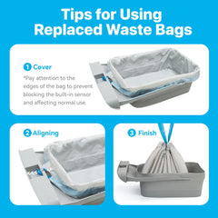 Neakasa waste bags dimensions 330mm x 690mm fit the M1, reducing spills