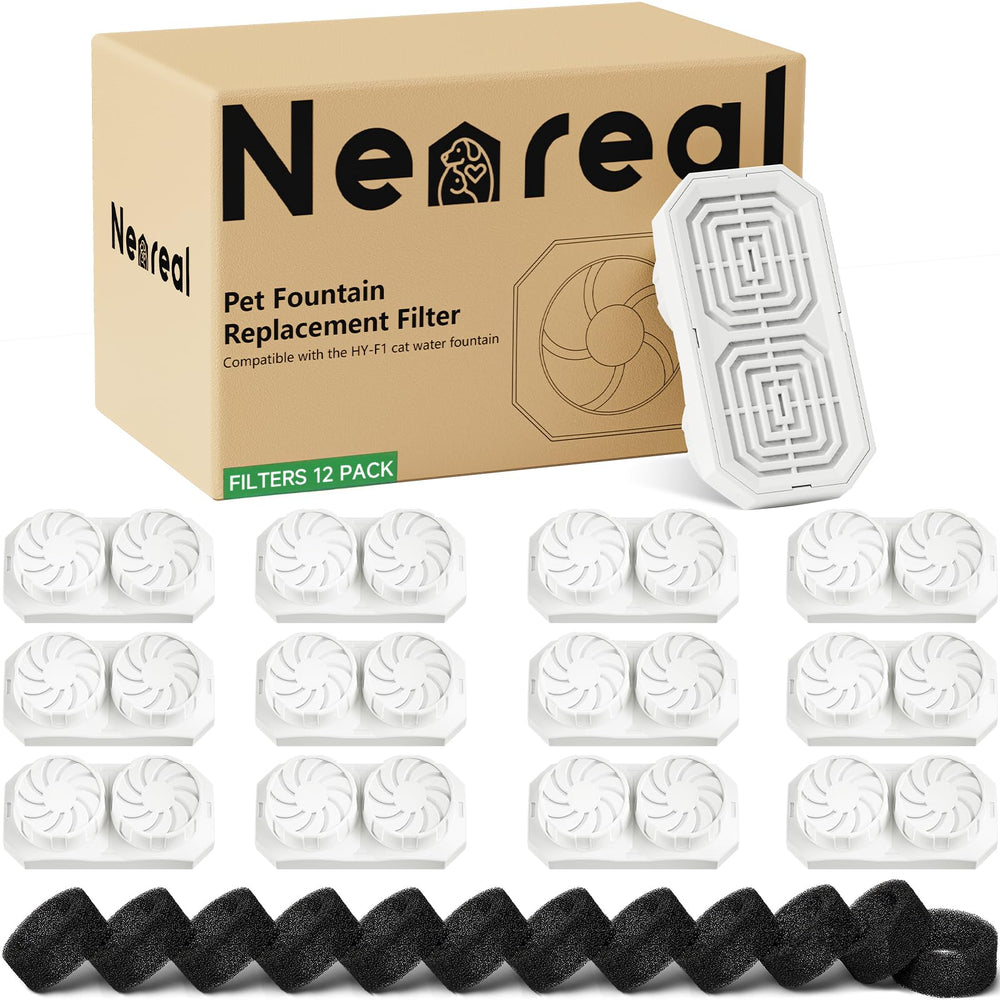 Neareal 3-2l fountain filter pack ready for installation improves water quality.