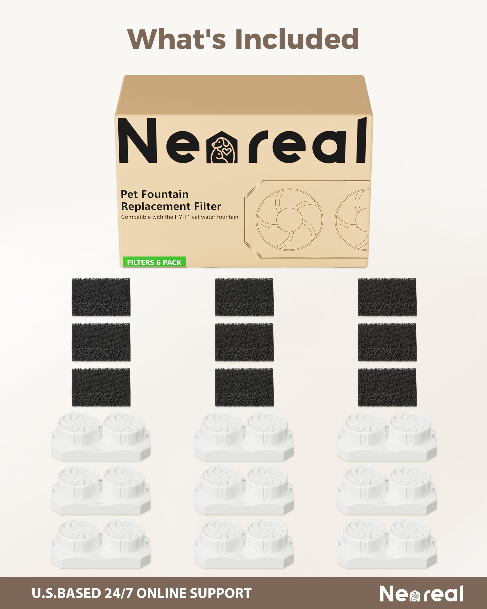 Neareal 9-pack great for multi-pet homes to reduce refills