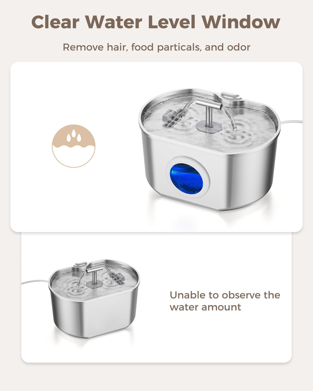 Neareal easy-clean stainless surface simplifies maintenance after use.