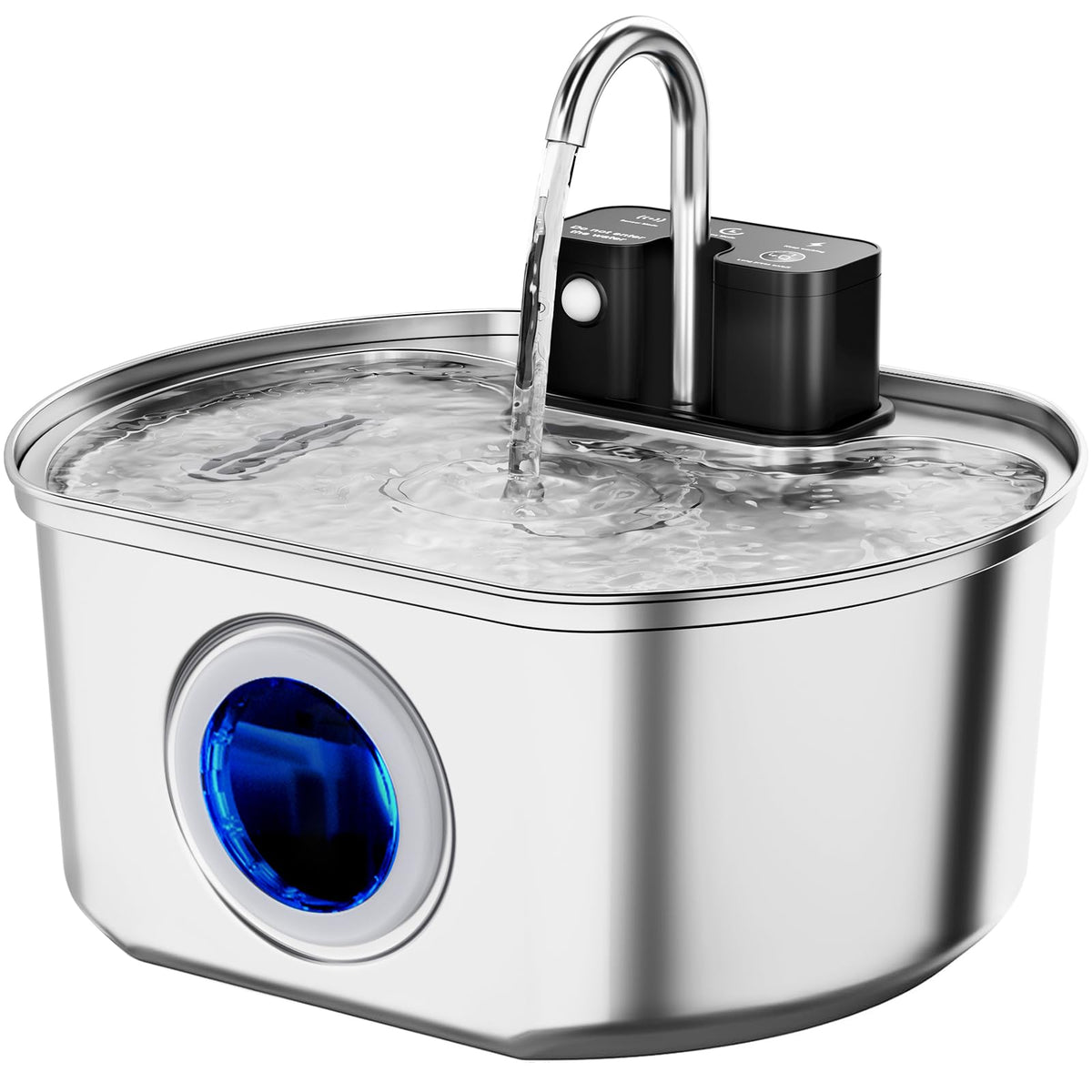 Neareal cat water fountain stainless steel body for durable pet hydration
