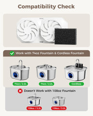 Neareal pre-filter sponges capture debris to keep fountains cleaner