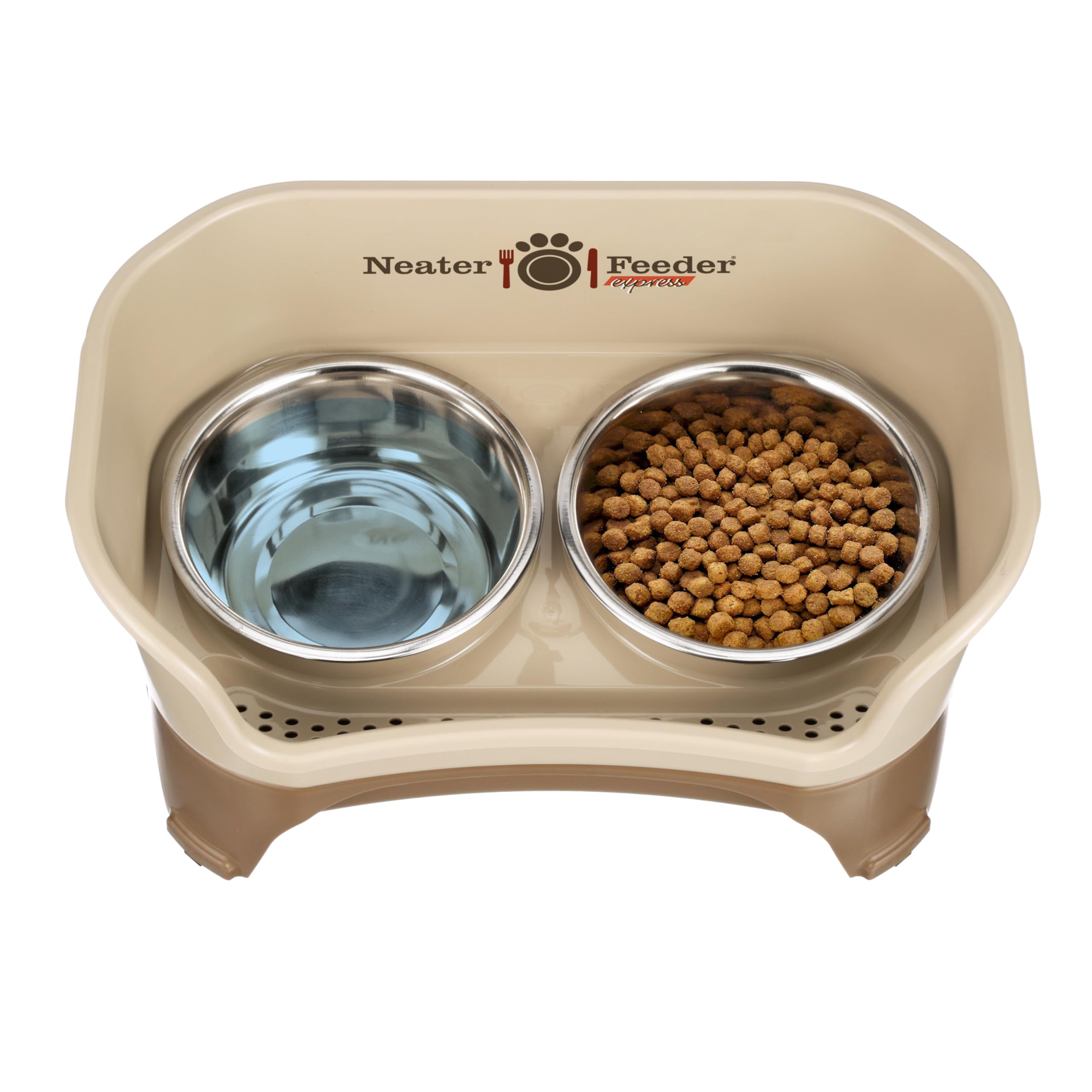 Neater Feeder Express cappuccino assembly-instructions guide illustrated.
