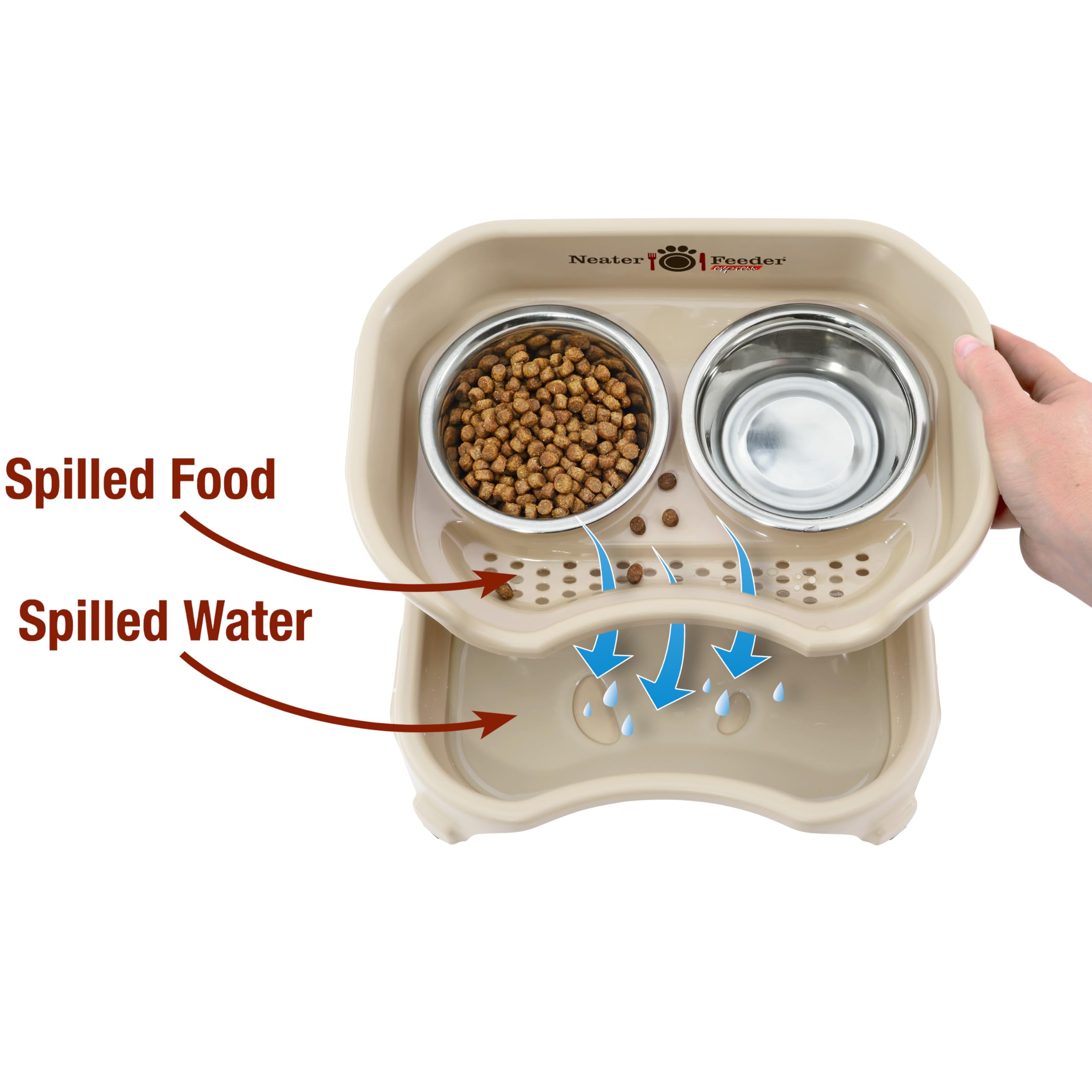 Neater Feeder Express whisker-friendly bowls offer comfortable eating.