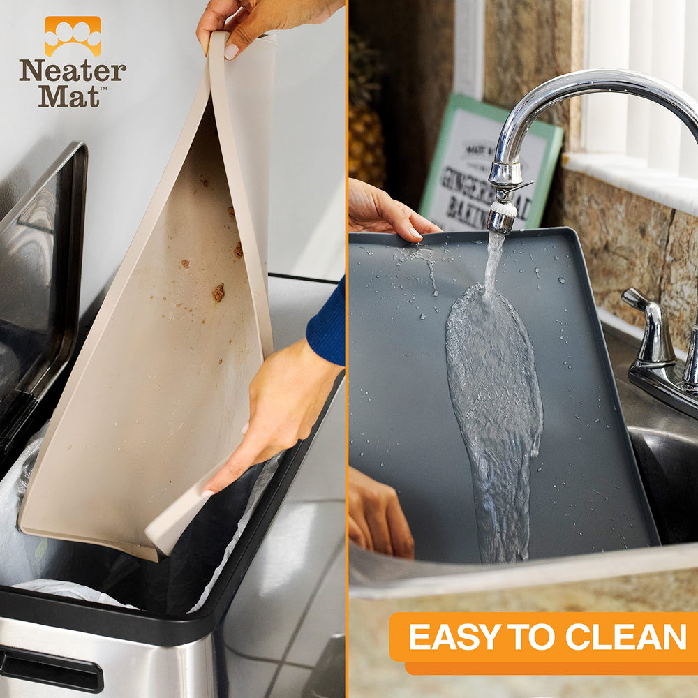 Neater Mat easy-clean surface for quick wipes or dishwasher