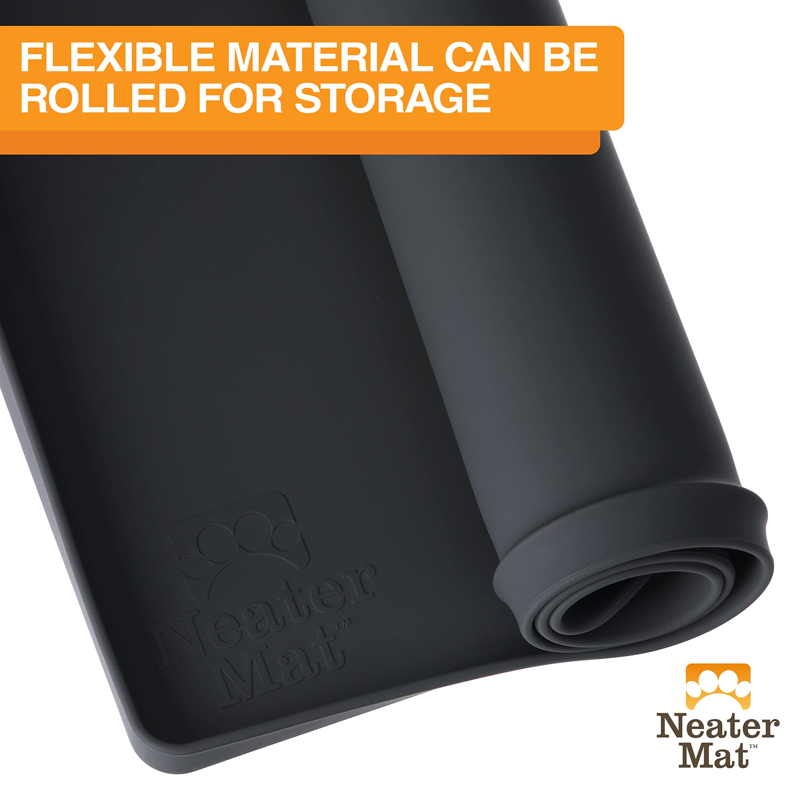 Neater Mat midnight black color on floor
